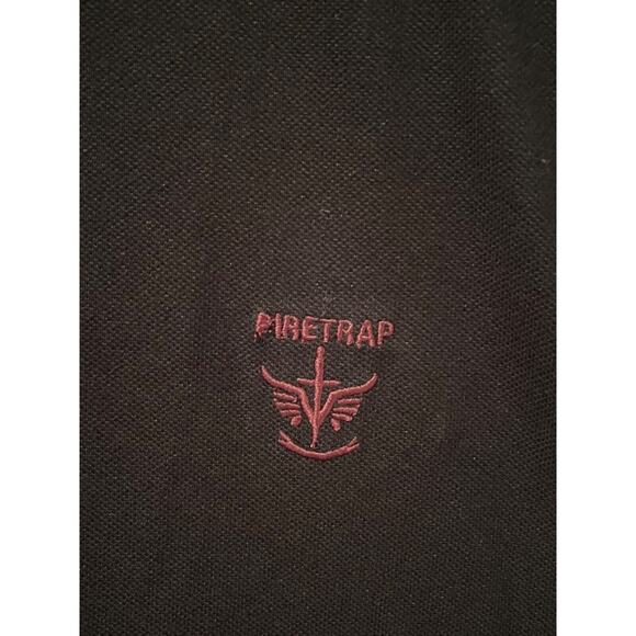 Firetrap Mens Lazer Polo Shirt Black Red Sz. 4XL - Picture 8 of 10
